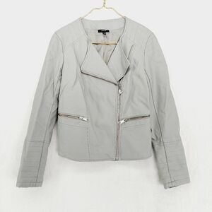 Apt. 9 Gray Long Sleeve Full Zip Jacket With Pockets 4344